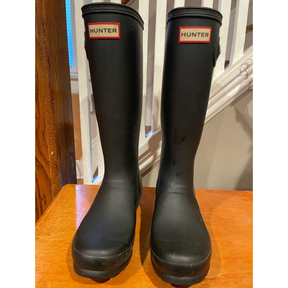 Black Matte Hunter Boots- Gently Used!